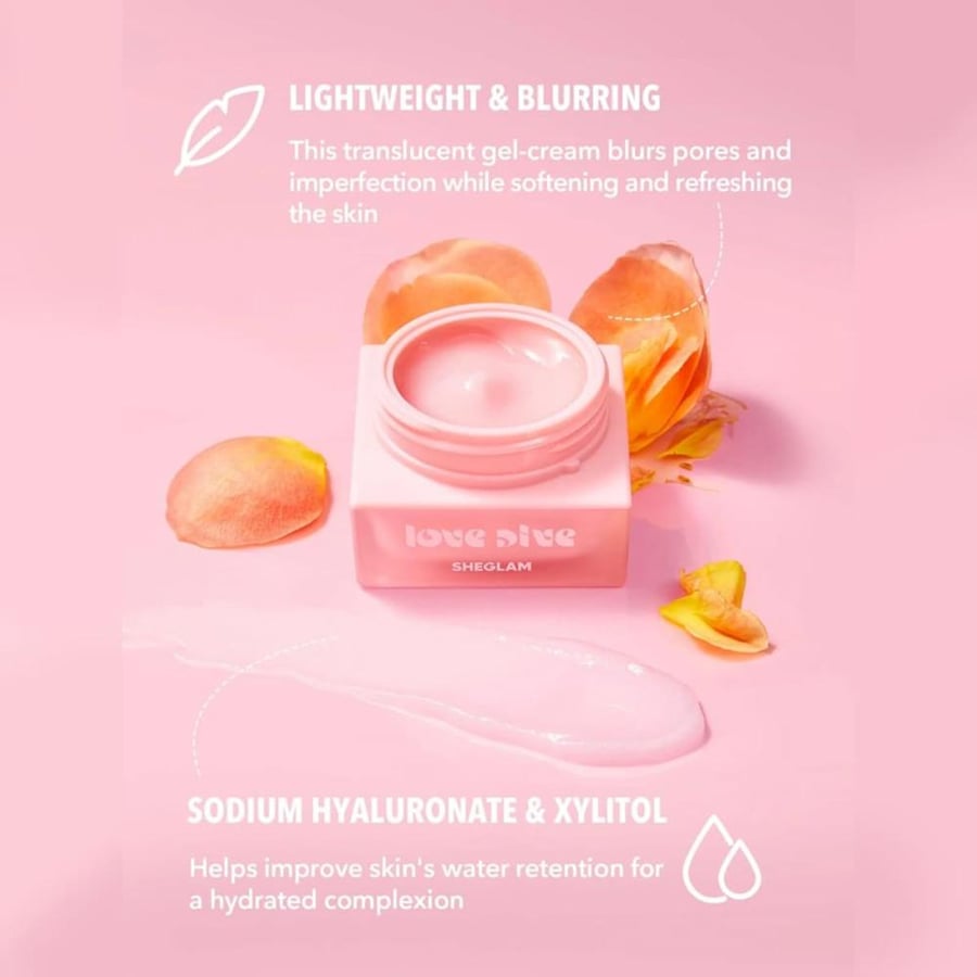 SHEGLAM Love Dive Hydrating Face Primer, Baby Pink