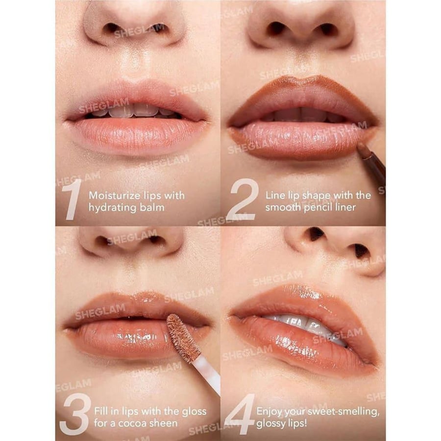 SHEGLAM Willy Wonka Cocoa Kiss Lip Dew Hot Fudge