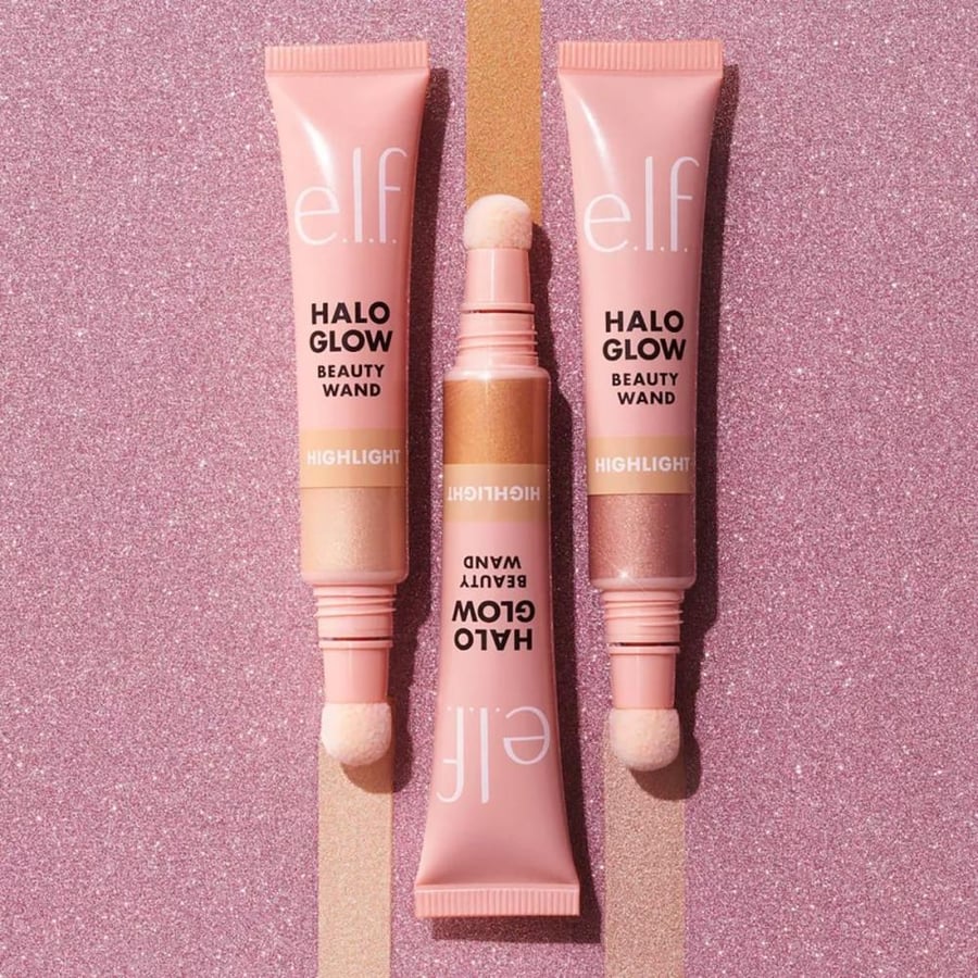 Elf Halo Glow Beauty Wand highlighter liquid gold