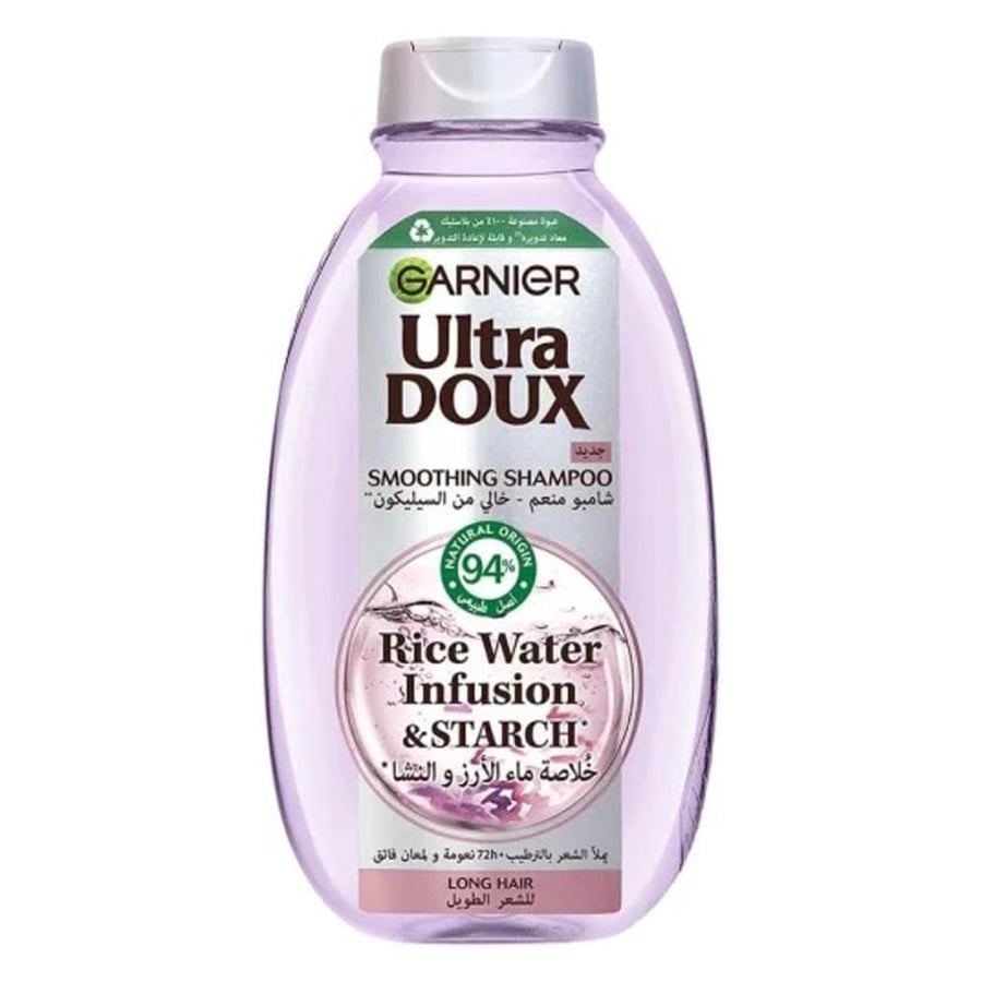 Garnier Ultra Doux Rice Water Starch Smoothing Shampoo - 400ml