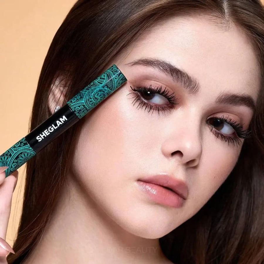 SHEGLAM 2-in-1 Mascara for Thickening and Lengthening Eyelashes - Blac
