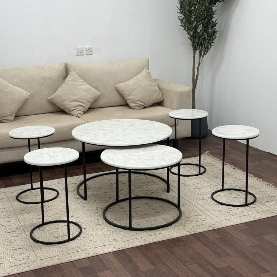 طقم طاولات ضيافه 6قطع