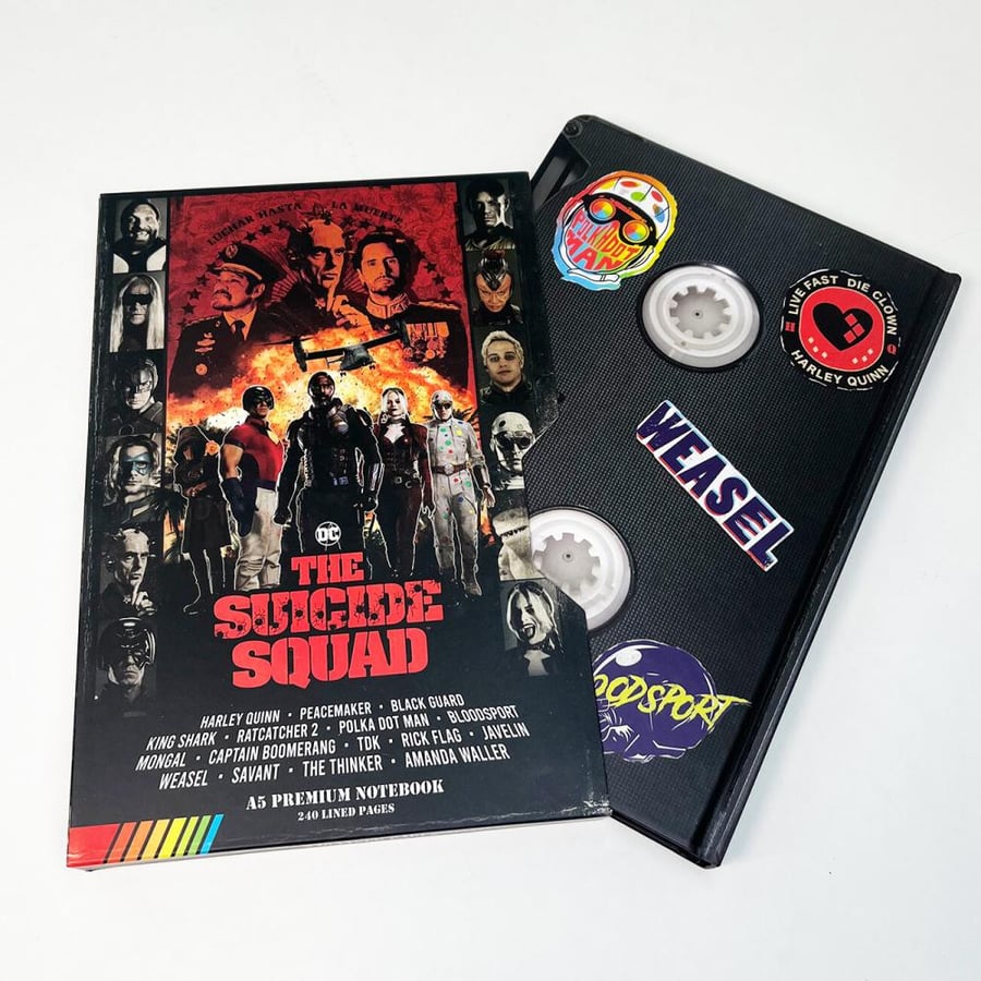دفتر The Suicide Squad. دفتر على شكل شريط فيديو