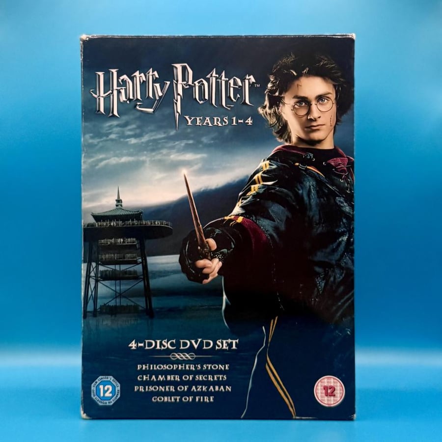 بوكس سيت اول ٤ اجزاء هاري بوتر DVD مترجمة بالعربي