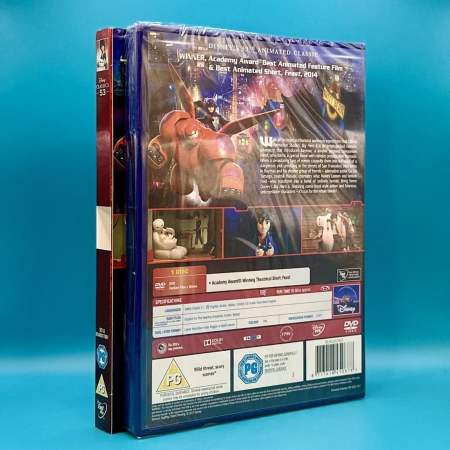 فيلم Big Hero 6 DVD مع سليب كفر •  مدبلج باللغة العربية