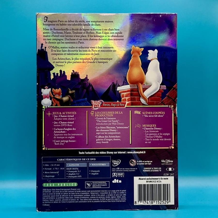 فلم قطط ذوات DVD مدبلج بالعربي مصري Aristocats