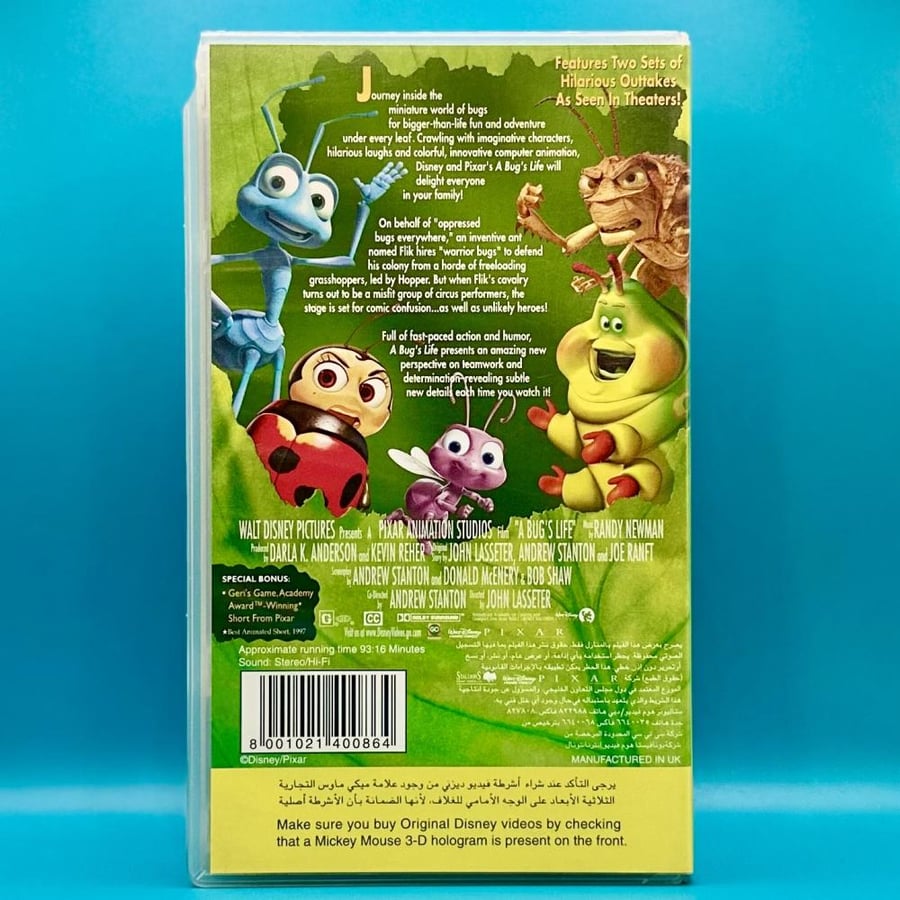شريط فيديو فلم A Bugs Life VHS انجليزي