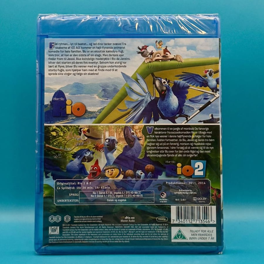 Rio 1 & 2 Blu ray