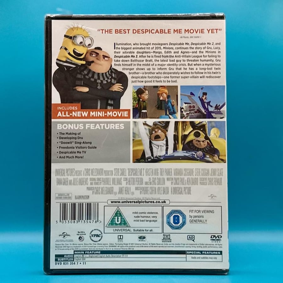فلم Despicable Me 3 DVD انجليزي