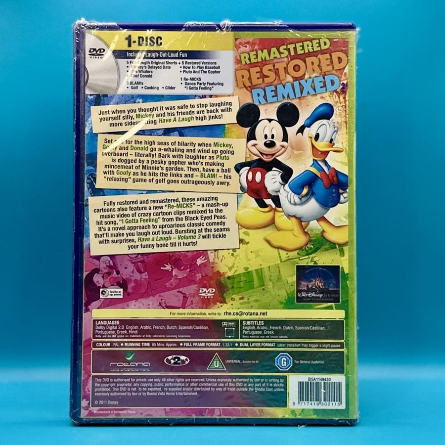 مجموعة اضحك DVD مدبلجة بالعربي افلام قصيرة لديزني
