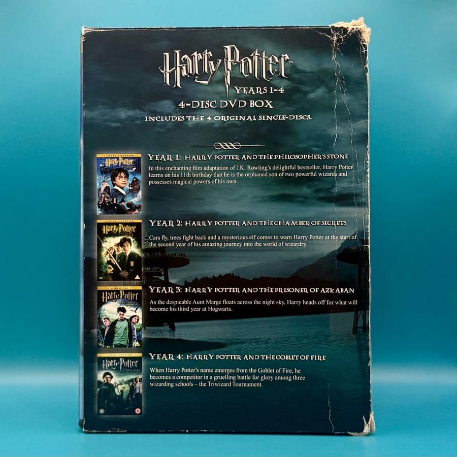 بوكس سيت اول ٤ اجزاء هاري بوتر DVD مترجمة بالعربي