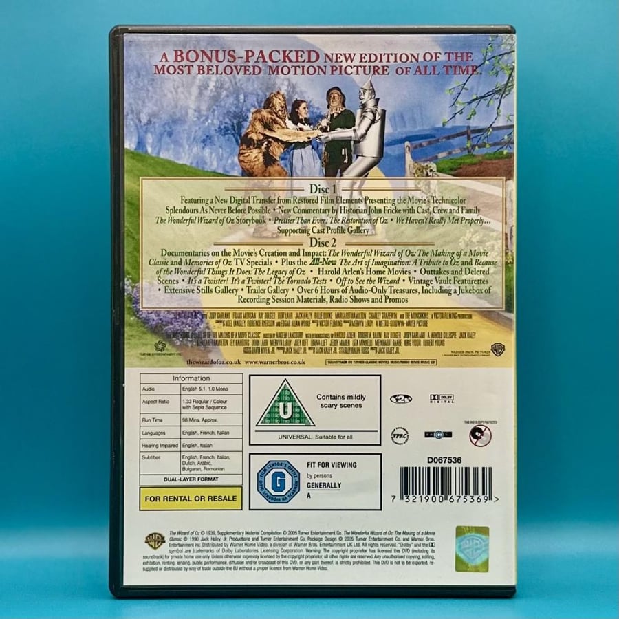 DVD فلم The Wizard of Oz مترجم بالعربي