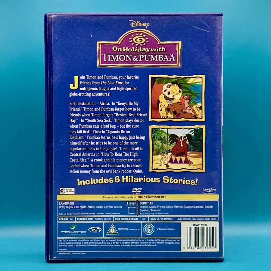 في اجازة مع تيمون وبومبا DVD مدبلج بالعربي مصري