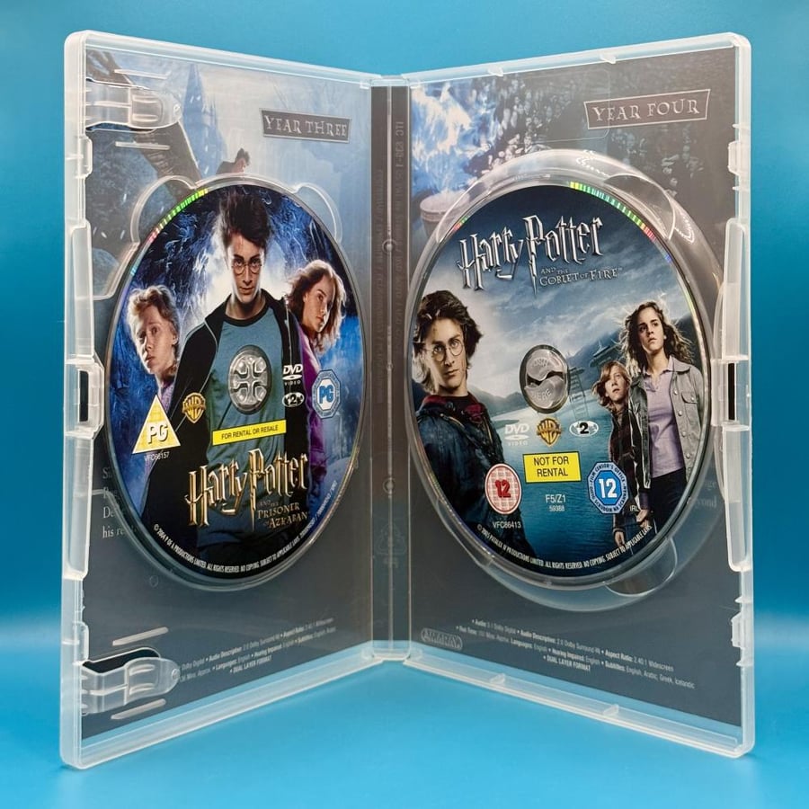 هاري بوتر الجزء الثالث و الرابع DVD مترجمة بالعربي