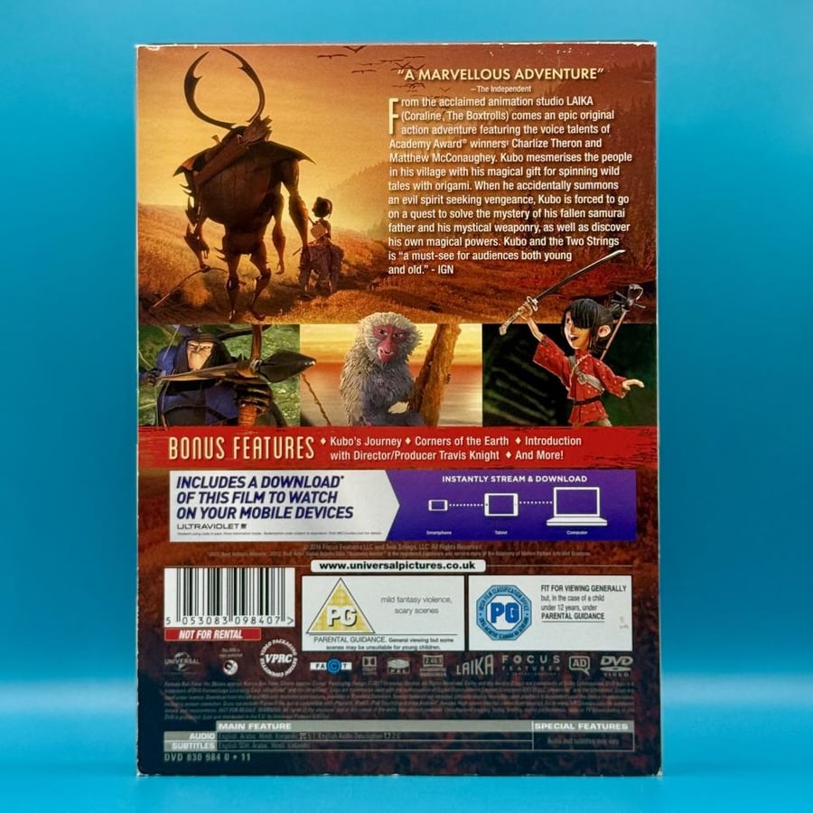 فلم Kubo & the two strings DVDمدبلج بالعربي