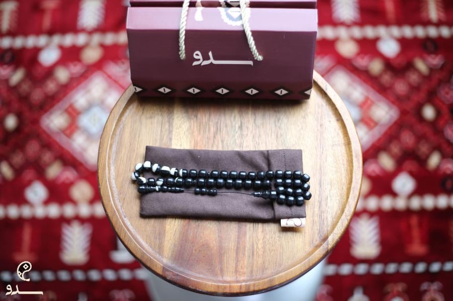 مسباح بلياردو 8 - اسود - 45 خرزة - 9.2 ملم