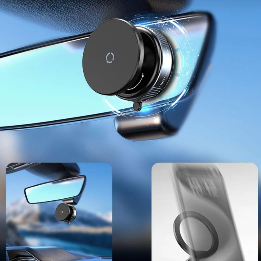 YOUFO - Magnetic phone holder with suction and a movable base