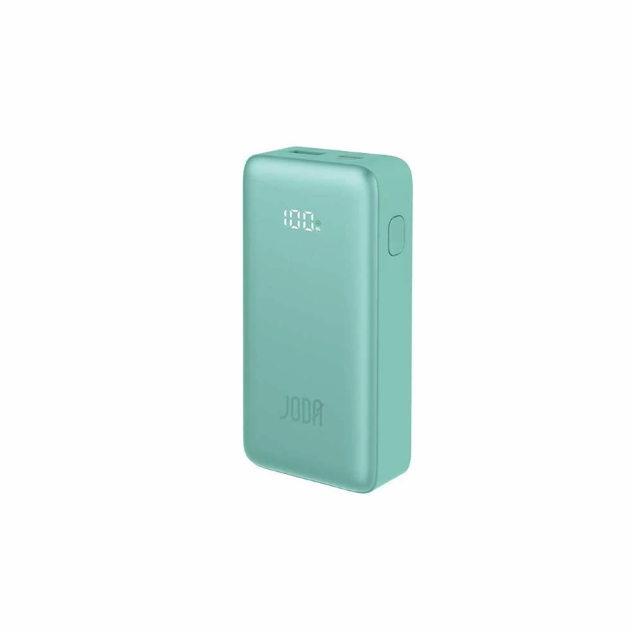 Joda - portable battery JODA TURBO with capacity 10000 mAh with power 30 watts with Type-C port and USB port with display screen / Tiffany