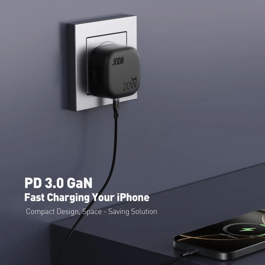 JODA wall charger power bank 20 watt with Type C port - black