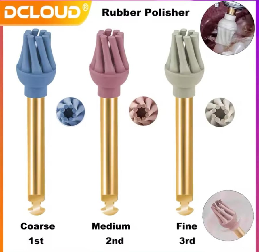 Rubber polish 3 piece