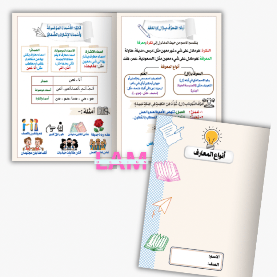 مطويات ومشاريع لغتي رابع الترم الثاني