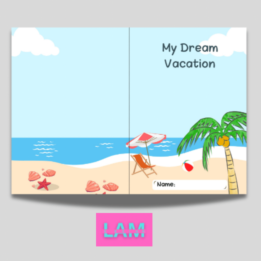 مطوية my dream vacation