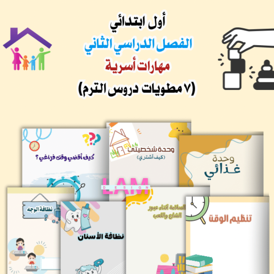 مطويات دروس المهارات الحياتية للصف الاول