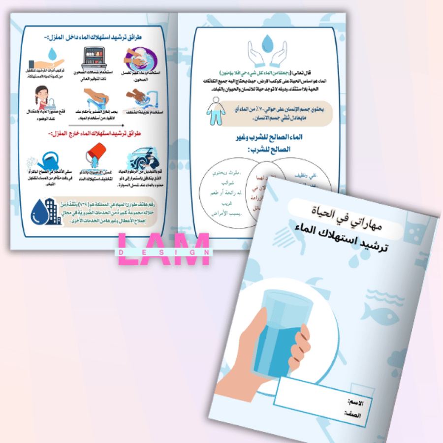 مطوية ترشيد استهلاك الماء