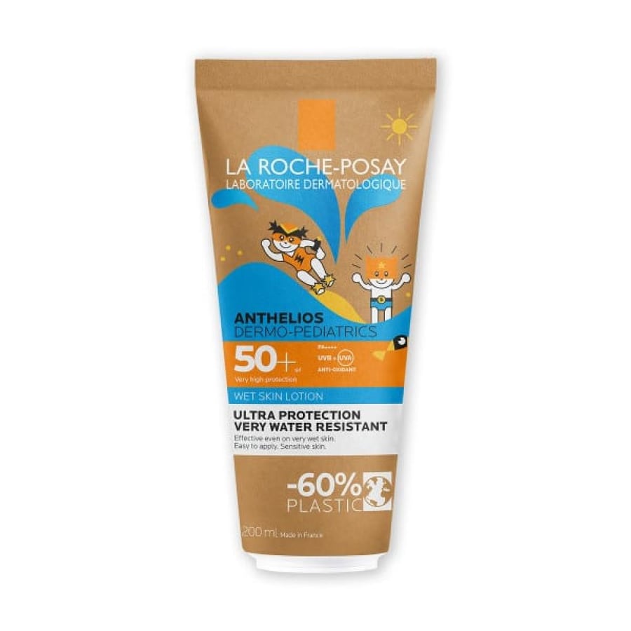 لوشن أنثيليوس ديرمو بيدياتريكس للبشرة المبللة بعامل حماية من أشعة الشمس SPF50+ من لا روش بوزيه 200 مل