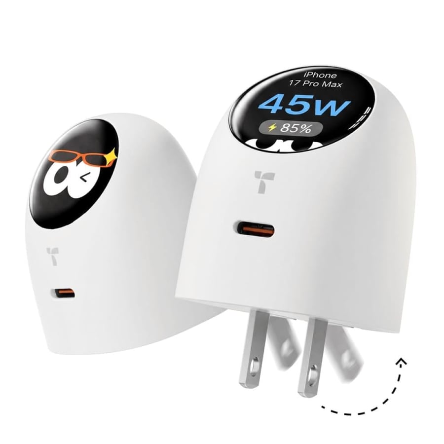 شاحن ذکی 45W بشاشة تفاعلية