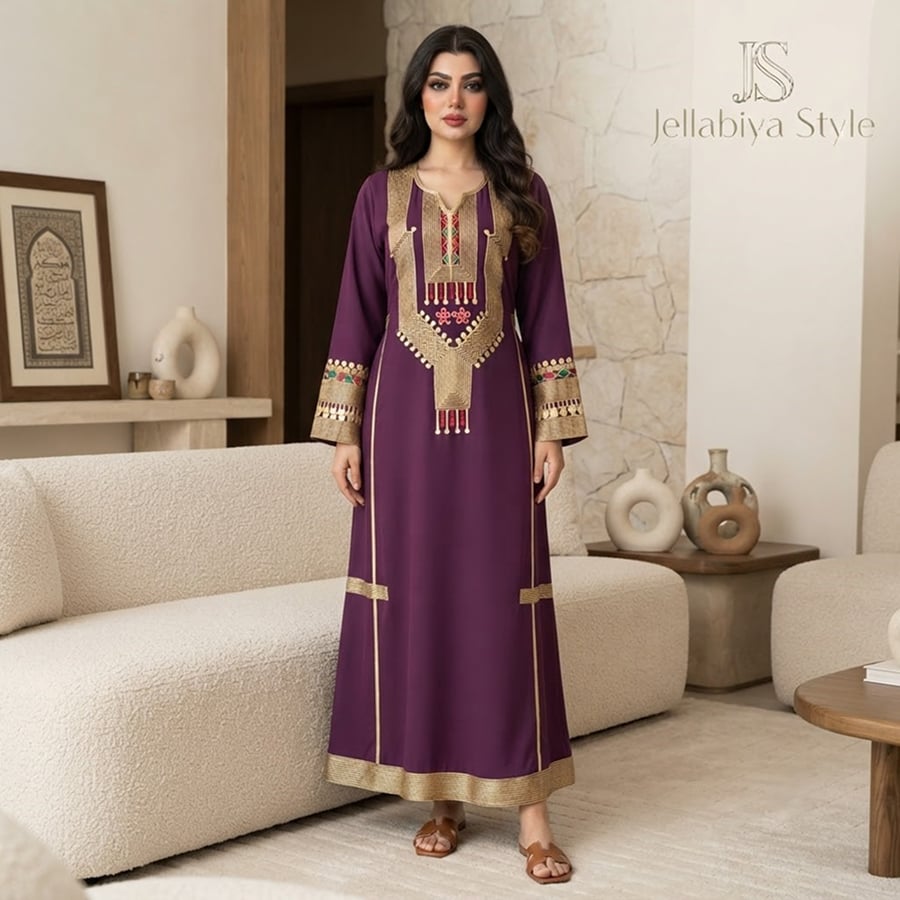 جلابية تطريز