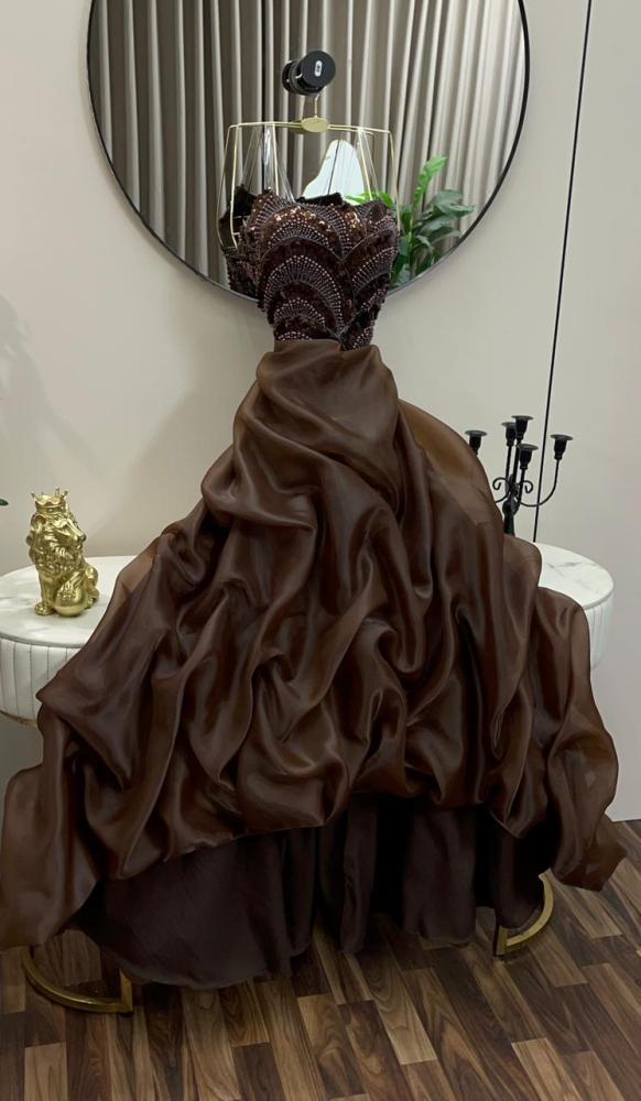 فستان سهره بني
