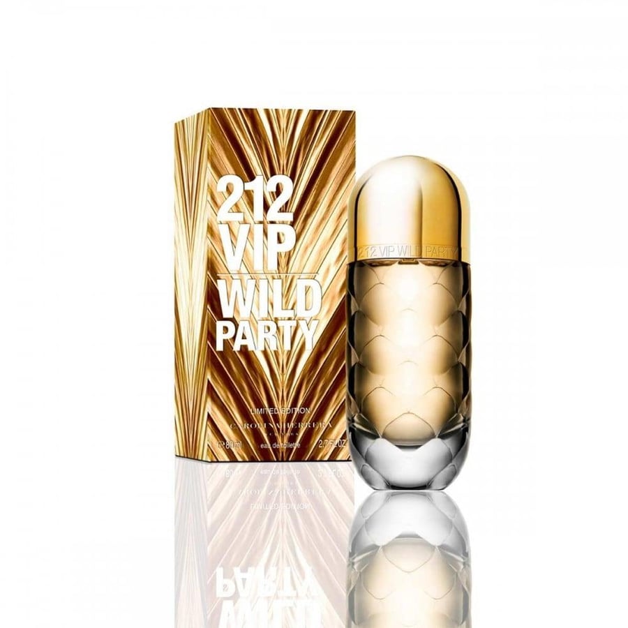 عطر كارولينا هيريرا VIP 212 وايلد بارتي الذهبي تواليت 80مل