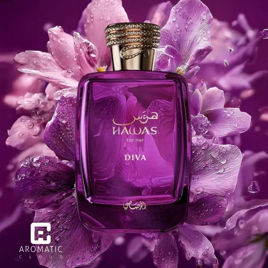 عطر هوس ديفا من الرصاصي Hawas Diva للنساء او دي بارفيوم - 100 مل