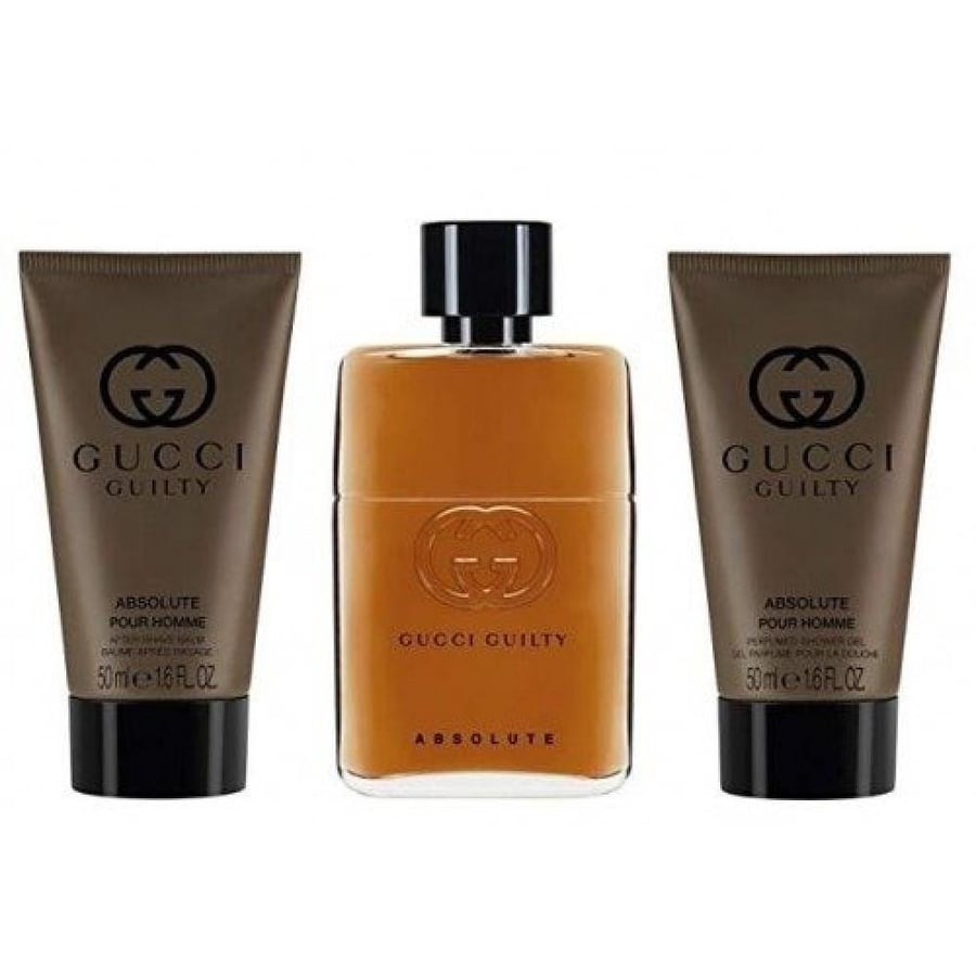 طقم قوتشي غليتي ابسولوت الرجالي بارفيوم (عطر 90مل+شامبو 50مل+افترشف 50مل)