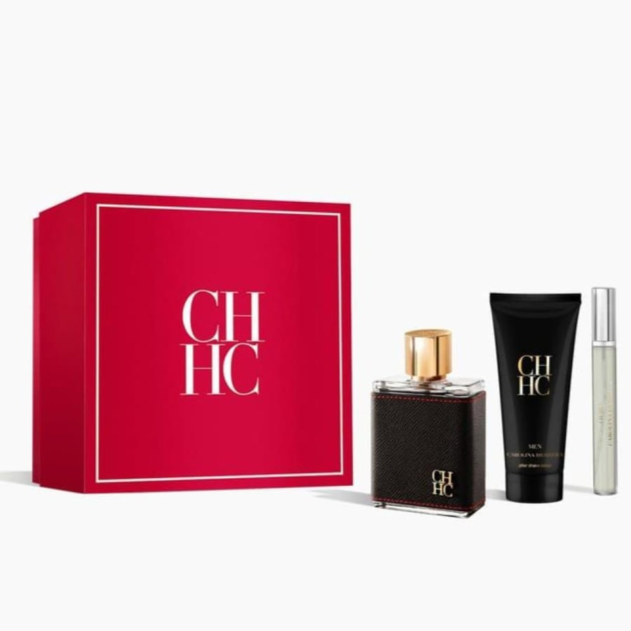 طقم هريرا سي اتش عطر اودي تواليت 100 مل + عطر بخ 10 مل + افتر شيف 100 مل
