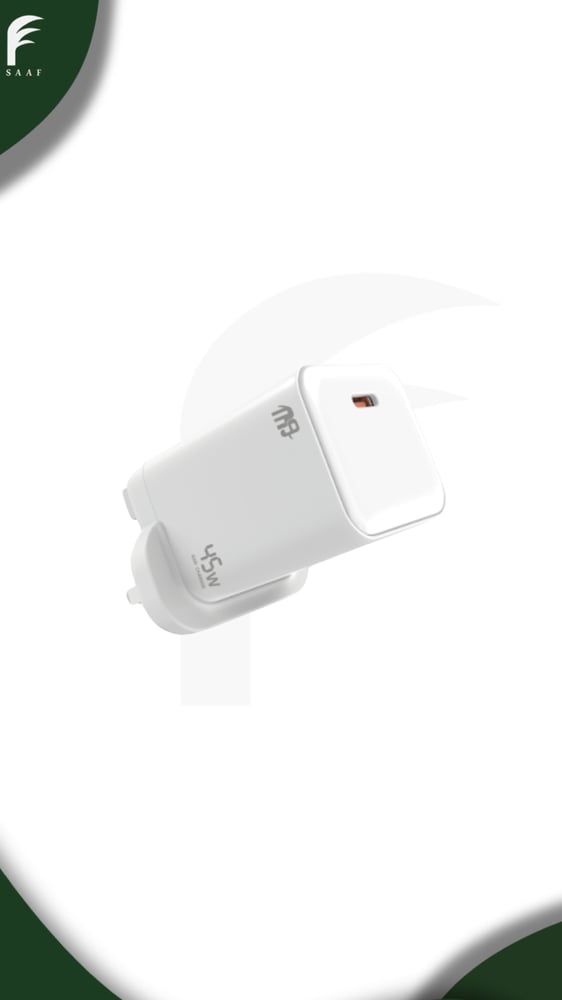 شاحن جداري منفذ واحد 45W ناين