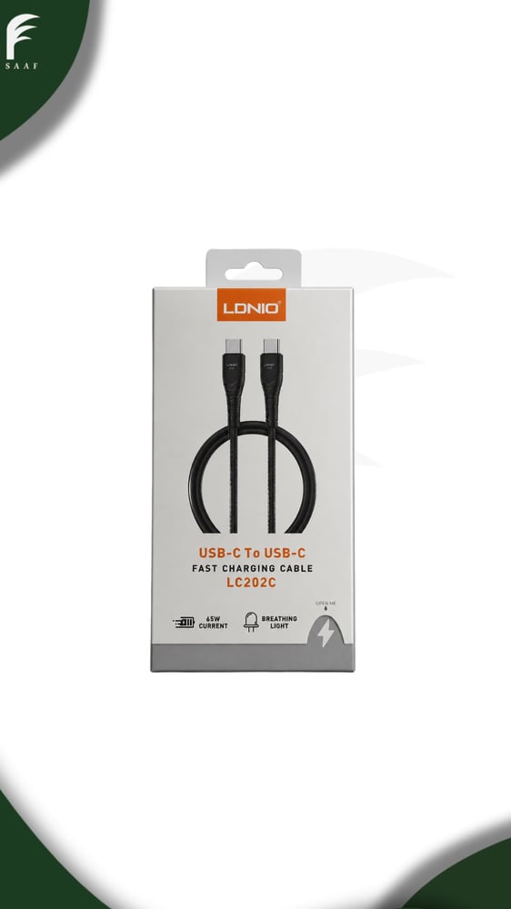 كيبل  USB-C إلى USB-C سريع الشحن LDNIO - LC202C