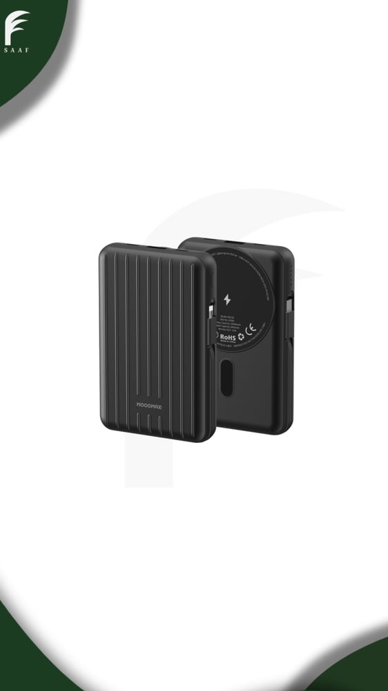 باور بانك وايرلس اسود 2IN1 10000 MX 219 - موج ماكس