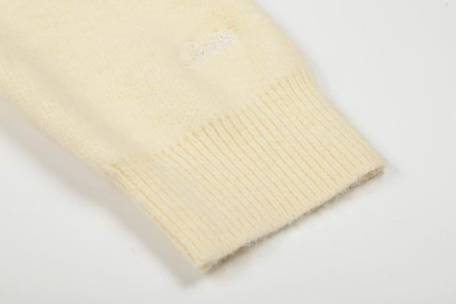 ملابس رجالية Corteiz C Star Gradient Mohair Knit Sweater beige صورة 5