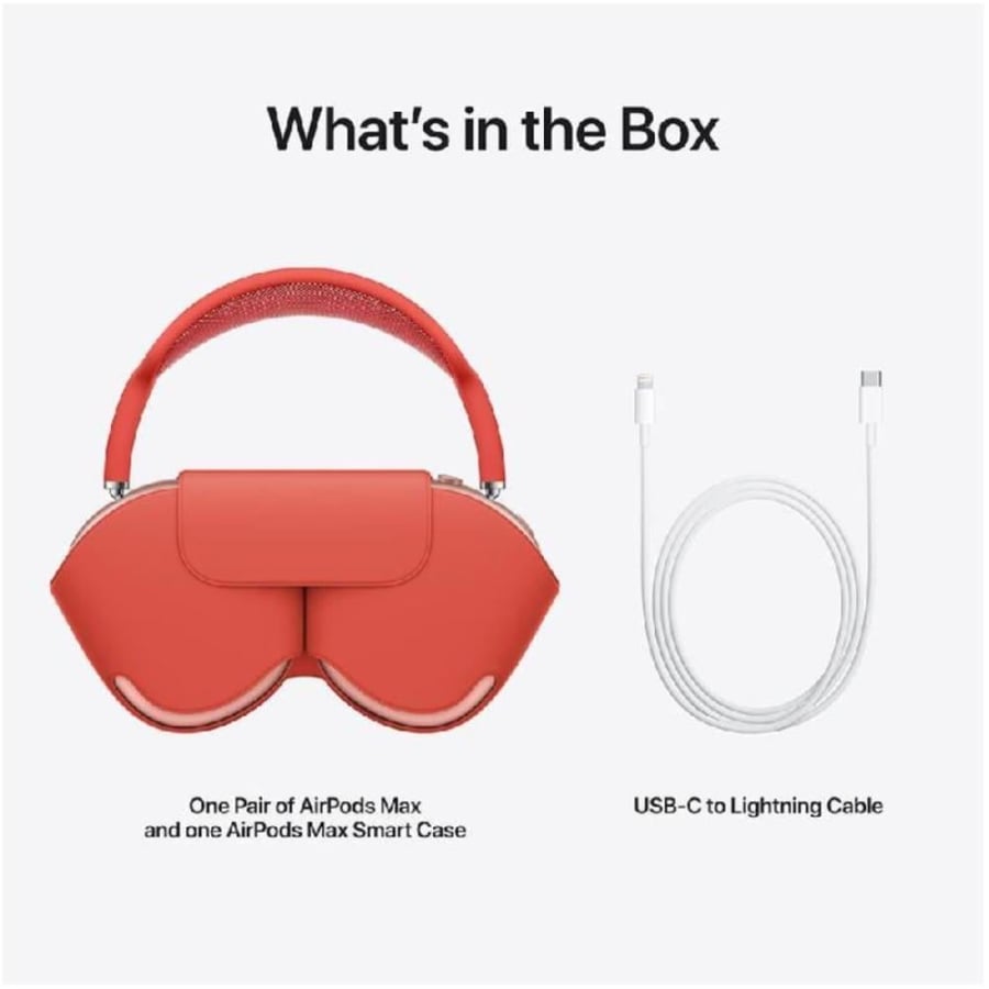 ابل - AirPods Max سماعات رأس فوق الاذن - وردي