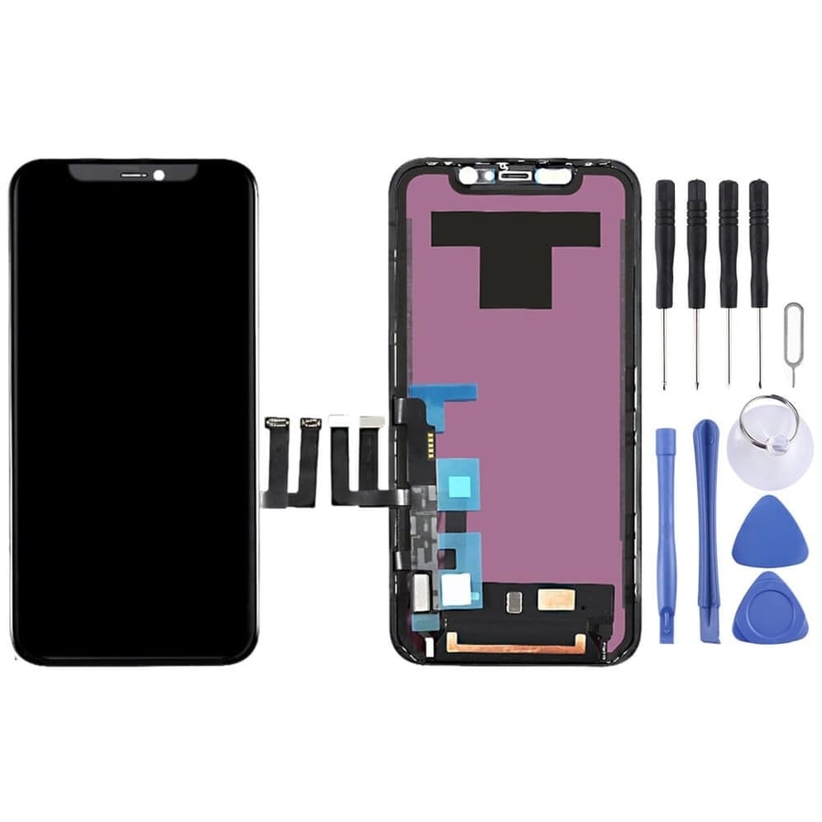 LCD Screen and Digitizer Full Assembly with Frame for iPhone 11