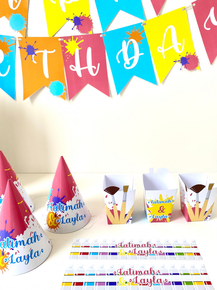 مثلثات الزينة - الرسم