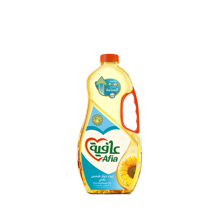 زيت دوار شمس 1.5 لتر عافية