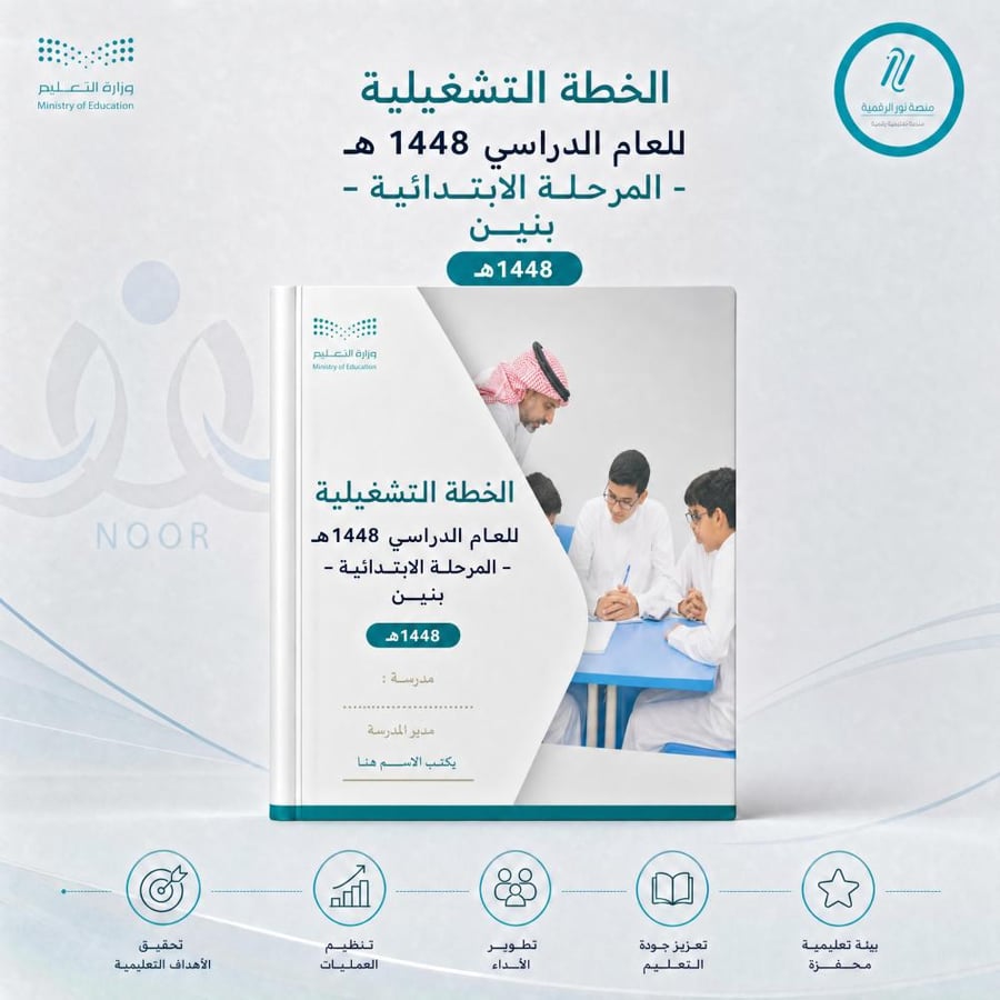 الخطه التشغيليه للمرحله الابتدائيه 1448