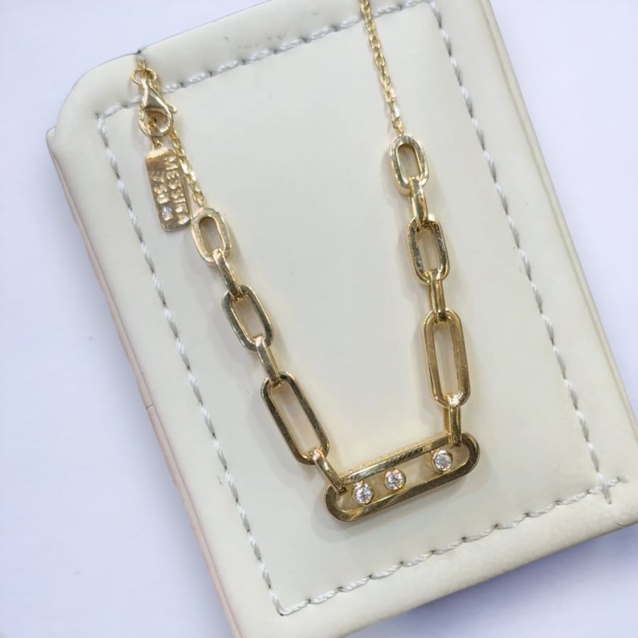 عقد ميسكا توفيس 18k