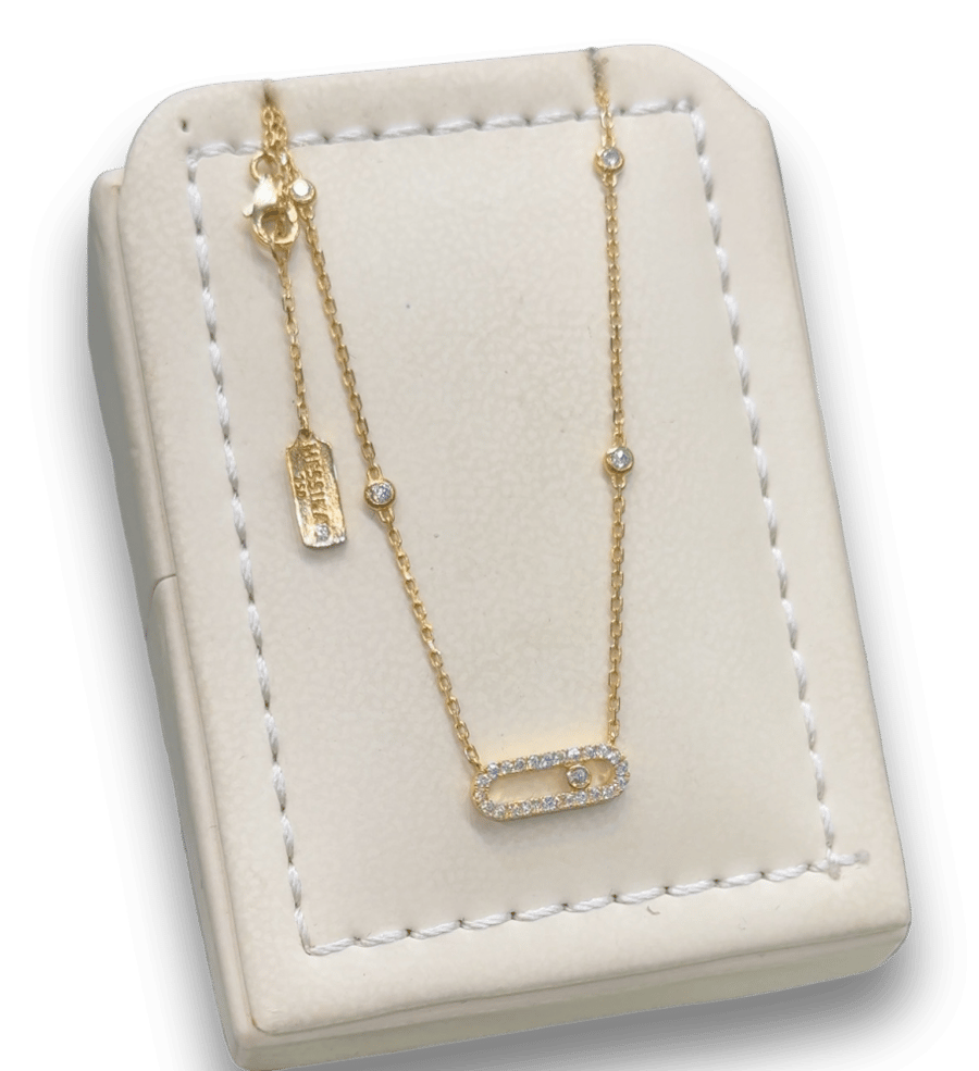 عقد ميسكا مني 18k