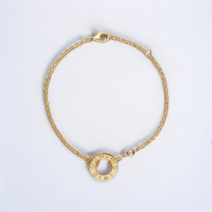 18k love bracelet