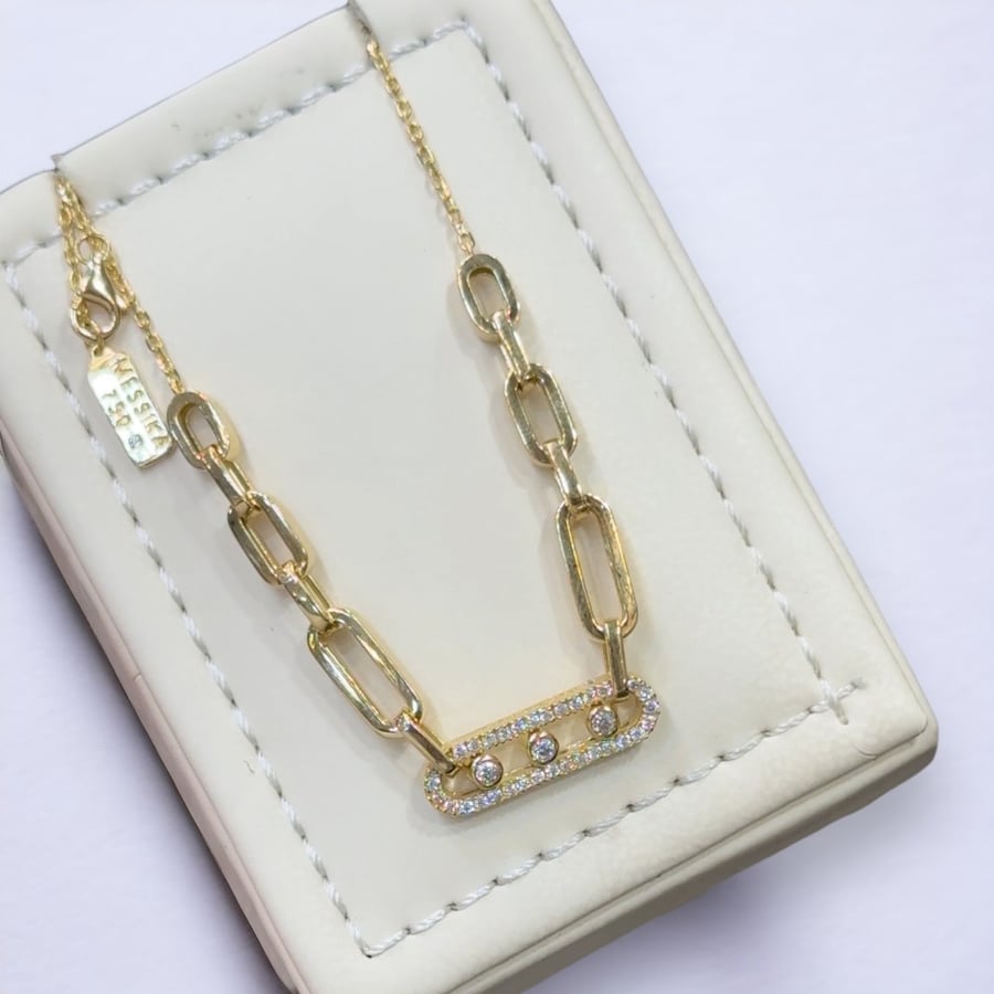 عقد ميسكا توفيس 18k
