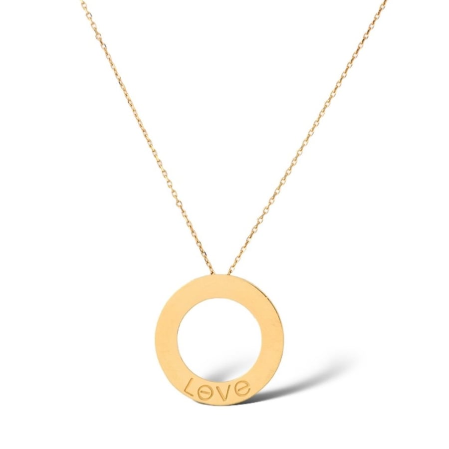 عقد love 18k
